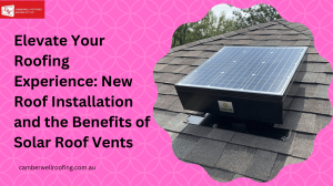Elevate Your Roofing Experience: New Roof Installation and the Benefits of Solar Roof Vents